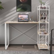 Письмовий стіл Ferrum-decor Серії Конект з етажеркою 75x120x60 білий ДСП Дуб Сан-Марино 16мм (FRD-104226) Письмовий стіл Ferrum-decor Серії Конект з етажеркою 75x120x60 білий ДСП Дуб Сан-Марино 16мм (FRD-104226)