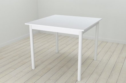 Стіл кухонний Ferrum-decor Агата 75x90x90 Білий ДСП Біле 16мм (FRD-106257)