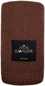 Плед плетений Macaronic 80x100 см Chocolate lullalove-9365
