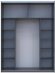 Шафа-купе Doros G-Caiser Графіт/Білий 2 ДСП / 3 частини 180х60х240 DRS-011729 (44900262)