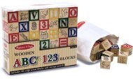 Дерев'яна абетка-цифри на кубиках MD1900 Дерев'яна абетка-цифри на кубиках MD1900
