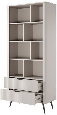 Стелаж Perfect Home Ланте / Lante 2S з 2 шухлядами і чорними ніжками Беж (PFH-091173) Стелаж Perfect Home Ланте / Lante 2S з 2 шухлядами і чорними ніжками Беж (PFH-091173)