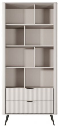 Стелаж Perfect Home Ланте / Lante 2S з 2 шухлядами і чорними ніжками Беж (PFH-091173) Стелаж Perfect Home Ланте / Lante 2S з 2 шухлядами і чорними ніжками Беж (PFH-091173)