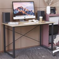 Письмовий стіл Ferrum-decor Дейв 75x100x70 чорний ДСП Дуб Сонома 16мм (FRD-101994)