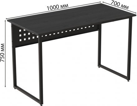 Комп'ютерний стіл Ferrum-decor Майк 75x100x70 чорний ДСП Сосна Кембра 16мм (FRD-103881) Комп'ютерний стіл Ferrum-decor Майк 75x100x70 чорний ДСП Сосна Кембра 16мм (FRD-103881)