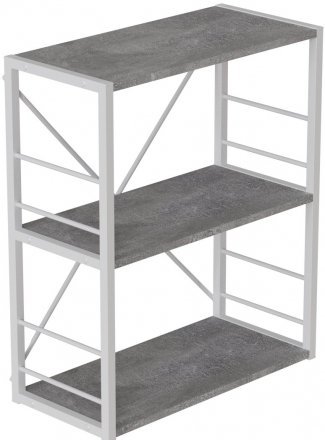 Етажерка 3/60 Ferrum-decor Серії Конект 75x60x28 білий ДСП Бетон 16мм (FRD-104262) Етажерка 3/60 Ferrum-decor Серії Конект 75x60x28 білий ДСП Бетон 16мм (FRD-104262)