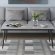 Стіл трансформер журнальний Dandi Small Ferrum-decor 45x120 160)x70 Чорний метал ДСП Бетон 16 мм (FRD-106793)