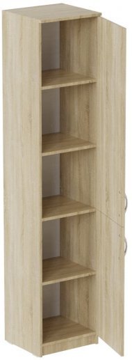 Пенал Анжело Ferrum-decor на 5 полиць із 2 дверима 1900x400x380 ДСП Дуб Сонома 16 мм (FRD-104920)