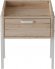 Тумба модульна Ferrum-decor Бетті 540x450x320 метал Білий ДСП Дуб Сан-Марино 16 мм (FRD-102991)