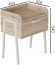 Тумба модульна Ferrum-decor Бетті 540x450x320 метал Білий ДСП Дуб Сан-Марино 16 мм (FRD-102991)
