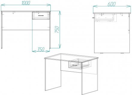 Стіл комп'ютерний Бад Ferrum-decor 750x1000x600 ДСП Бетон 16 мм (FRD-104751) Стіл комп'ютерний Бад Ferrum-decor 750x1000x600 ДСП Бетон 16 мм (FRD-104751)
