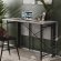 Стіл-книга трансформер Оріон 3 Ferrum-decor 750x1150x880 Чорний метал ДСП Бетон 16 мм (FRD-105087)
