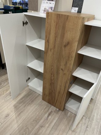 Комод Perfect Home 3Д / 3D 3-дверний 3D/110 Білий/дуб крафт золотий (PFH-091042)
