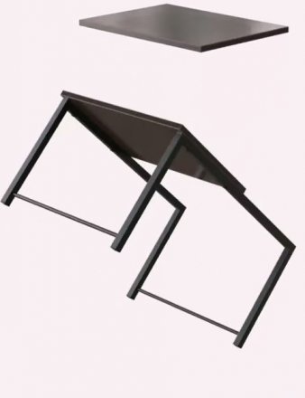 Стіл журнальний приставний Террі Комбо Ferrum-decor 345x662x440 Білий метал ДСП Дуб Сонома 16 мм (FRD-105146) Стіл журнальний приставний Террі Комбо Ferrum-decor 345x662x440 Білий метал ДСП Дуб Сонома 16 мм (FRD-105146)