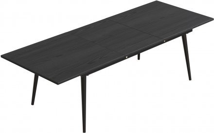 Стіл трансформер журнальний Dandi Small Ferrum-decor 45x120 160)x70 Чорний метал ДСП Сосна Кембра 16 мм (FRD-106794)