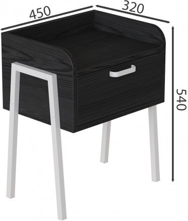 Тумба модульна Ferrum-decor Бетті 540x450x320 метал Білий ДСП Сосна Кембра 16 мм (FRD-102992) Тумба модульна Ferrum-decor Бетті 540x450x320 метал Білий ДСП Сосна Кембра 16 мм (FRD-102992)