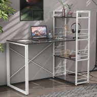 Письмовий стіл Ferrum-decor Серії Конект з етажеркою 75x120x60 білий ДСП Сосна Кембра 16мм (FRD-104229) Письмовий стіл Ferrum-decor Серії Конект з етажеркою 75x120x60 білий ДСП Сосна Кембра 16мм (FRD-104229)