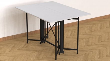 Стіл-книга трансформер Спайдер Ferrum-decor 750x1150x880 Чорний метал ДСП Біле 16 мм (FRD-105088) Стіл-книга трансформер Спайдер Ferrum-decor 750x1150x880 Чорний метал ДСП Біле 16 мм (FRD-105088)