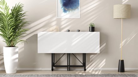 Стіл-книга трансформер Спайдер Ferrum-decor 750x1150x880 Чорний метал ДСП Біле 16 мм (FRD-105088) Стіл-книга трансформер Спайдер Ferrum-decor 750x1150x880 Чорний метал ДСП Біле 16 мм (FRD-105088)
