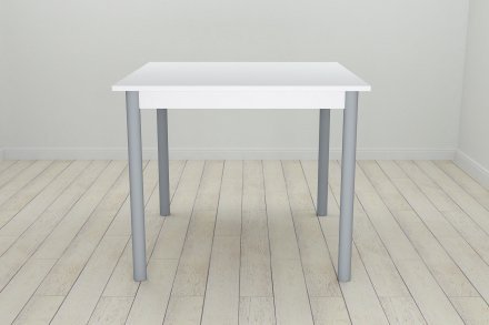 Стіл кухонний Ferrum-decor Агата 75x90x90 Сірий ДСП Біле 16мм (FRD-106260)