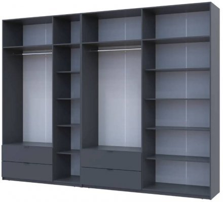 Шафа для одягу Doros Лукас Графіт 3+4 ДСП 315х50х240 DRS-011699 (42005137)