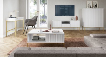 Стіл туалетний Perfect Home Нова / Nova з 2 шухлядами та золотими ніжками T104 Білий (PFH-091267) Стіл туалетний Perfect Home Нова / Nova з 2 шухлядами та золотими ніжками T104 Білий (PFH-091267)
