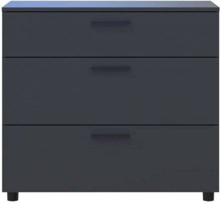 Комод Doros Торн Антрацит 3Ш 90х51.6х80 (DRS-012092) Комод Doros Торн Антрацит 3Ш 90х51.6х80 (DRS-012092)