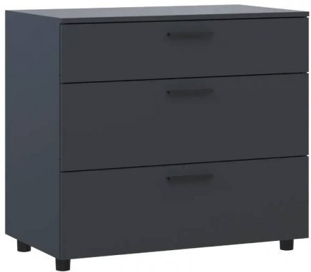 Комод Doros Торн Антрацит 3Ш 90х51.6х80 (DRS-012092) Комод Doros Торн Антрацит 3Ш 90х51.6х80 (DRS-012092)
