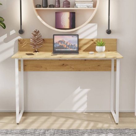 Комп'ютерний стіл Ferrum-decor Скай 75x120x70 білий ДСП Дуб Сан-Марино 16мм (FRD-101104) Комп'ютерний стіл Ferrum-decor Скай 75x120x70 білий ДСП Дуб Сан-Марино 16мм (FRD-101104)