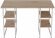 Комп'ютерний стіл Ferrum-decor Карен 75x120x60 білий ДСП Дуб Сан-Марино 16мм (FRD-102259)