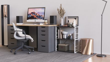 Етажерка 3/60 Ferrum-decor Серії Конект 73x60x28 білий ДСП Сосна Кембра 16мм (FRD-104265)