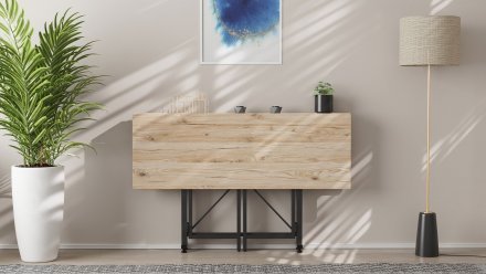 Стіл-книга трансформер Спайдер Ferrum-decor 750x1150x880 Чорний метал ДСП Дуб Сан-Марино 16 мм (FRD-105089) Стіл-книга трансформер Спайдер Ferrum-decor 750x1150x880 Чорний метал ДСП Дуб Сан-Марино 16 мм (FRD-105089)