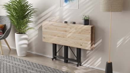 Стіл-книга трансформер Спайдер Ferrum-decor 750x1150x880 Чорний метал ДСП Дуб Сан-Марино 16 мм (FRD-105089) Стіл-книга трансформер Спайдер Ferrum-decor 750x1150x880 Чорний метал ДСП Дуб Сан-Марино 16 мм (FRD-105089)