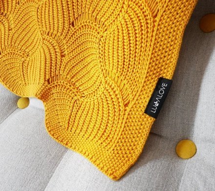 Плед плетений Shell 80x100 см Mango lullalove-8092 Плед плетений Shell 80x100 см Mango lullalove-8092