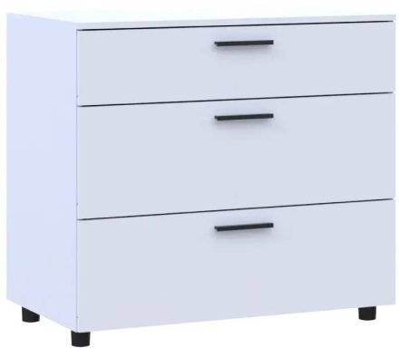 Комод Doros Торн Білий 3Ш 90х51.6х80 (DRS-012093) Комод Doros Торн Білий 3Ш 90х51.6х80 (DRS-012093)