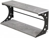 Настінна полиця Ferrum-decor Букін 330x700x240 метал Чорний ДСП Бетон 16 мм (FRD-102890) Настінна полиця Ferrum-decor Букін 330x700x240 метал Чорний ДСП Бетон 16 мм (FRD-102890)