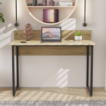 Письмовий стіл Ferrum-decor Скай 75x140x60 чорний ДСП Дуб Сонома 16мм (FRD-103632)