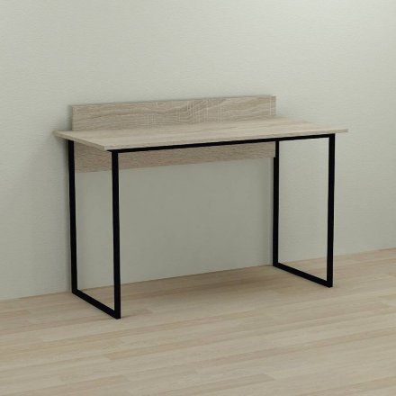 Письмовий стіл Ferrum-decor Скай 75x140x60 чорний ДСП Дуб Сонома 16мм (FRD-103632)