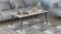 Стіл трансформер журнальний Dandi Small Ferrum-decor 45x120 160)x70 Чорний метал ДСП Дуб Сан-Марино 16 мм (FRD-106798)