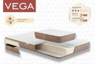 Матрац безпружинний Vega 60х160х16 см Матрац безпружинний Vega 60х160х16 см