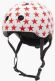 Шлем велосипедный Coconut 44-51 см белый с красными звездочками COCO 4XS