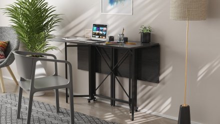 Стіл-книга трансформер Спайдер Ferrum-decor 750x1150x880 Чорний метал ДСП Сосна Кембра 16 мм (FRD-105090) Стіл-книга трансформер Спайдер Ferrum-decor 750x1150x880 Чорний метал ДСП Сосна Кембра 16 мм (FRD-105090)