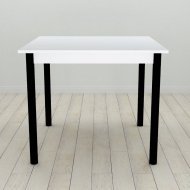 Стіл кухонний Ferrum-decor Агата 75x90x90 Чорний ДСП Біле 16мм (FRD-106263)