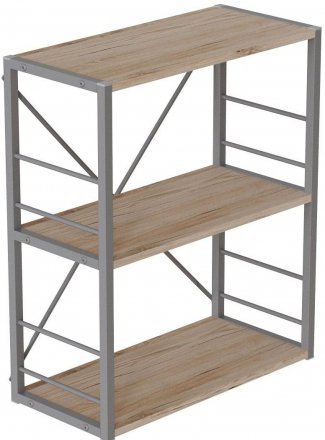 Етажерка 3/60 Ferrum-decor Серії Конект 73x60x28 сірий ДСП Дуб Сан-Марино 16мм (FRD-104267) Етажерка 3/60 Ferrum-decor Серії Конект 73x60x28 сірий ДСП Дуб Сан-Марино 16мм (FRD-104267)