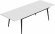 Стіл трансформер журнальний Dandi Small Ferrum-decor 45x120 160)x70 Чорний метал ДСП Білий 16 мм (FRD-106799)