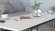 Стіл трансформер журнальний Dandi Small Ferrum-decor 45x120 160)x70 Чорний метал ДСП Білий 16 мм (FRD-106799)