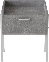 Тумба модульна Ferrum-decor Бетті 540x450x320 метал Білий ДСП Бетон 16 мм (FRD-102996)