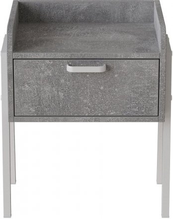 Тумба модульна Ferrum-decor Бетті 540x450x320 метал Білий ДСП Бетон 16 мм (FRD-102996)