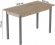 Стіл кухонний Ferrum-decor Маріо 75x120x80 Сірий ДСП Сан-Марино 16мм (FRD-105666)