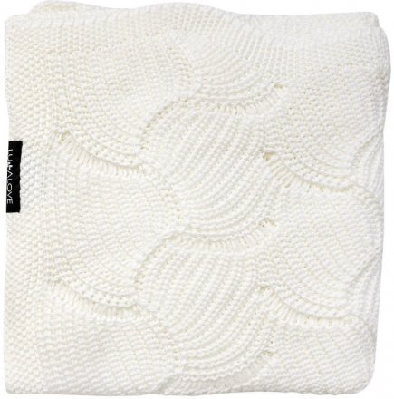 Плед плетений Shell 80x100 см White Coconut lullalove-8108